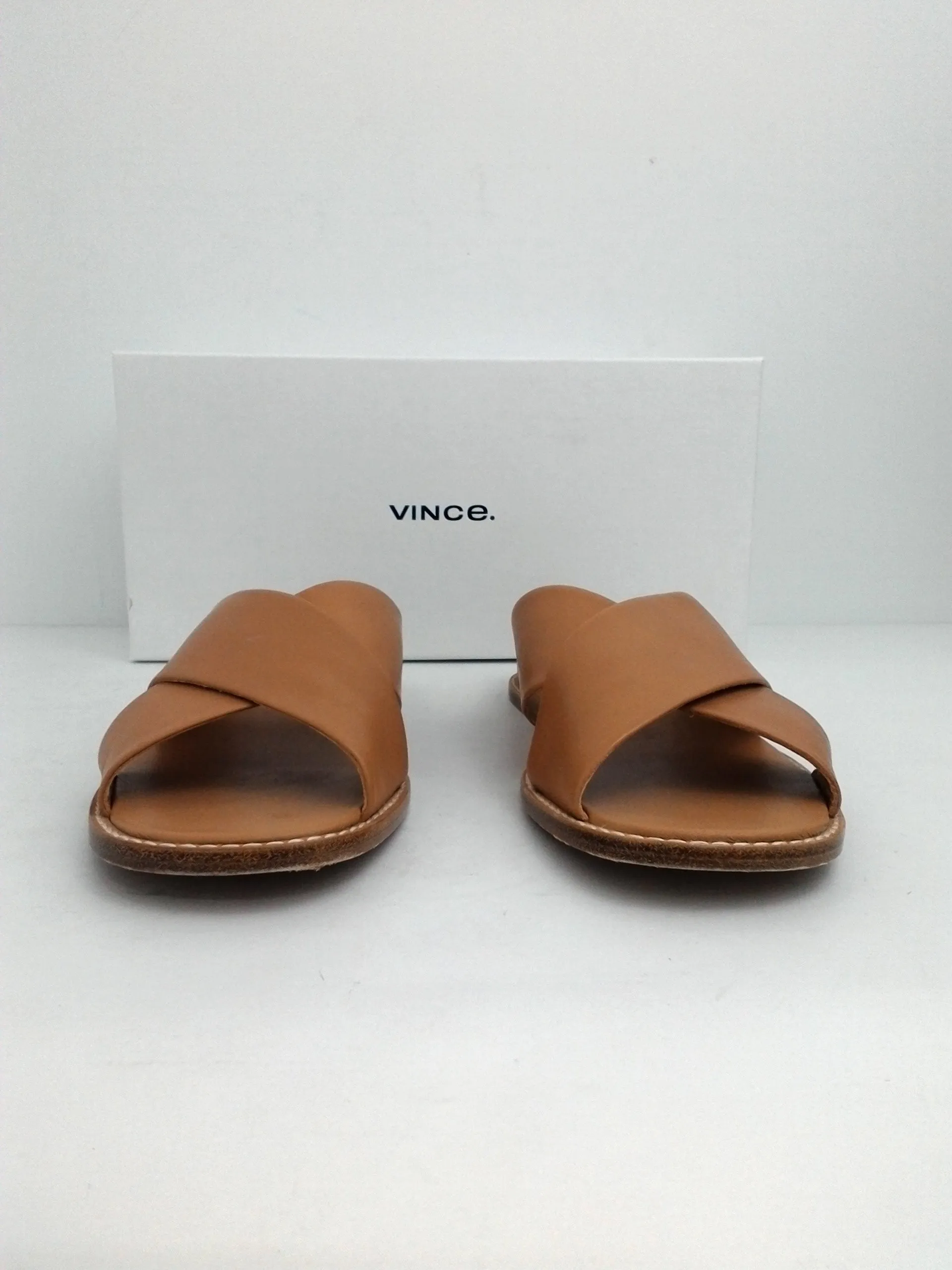 Vince Women's Sandal Fairley Tan LE Sandal Size 6.5 M