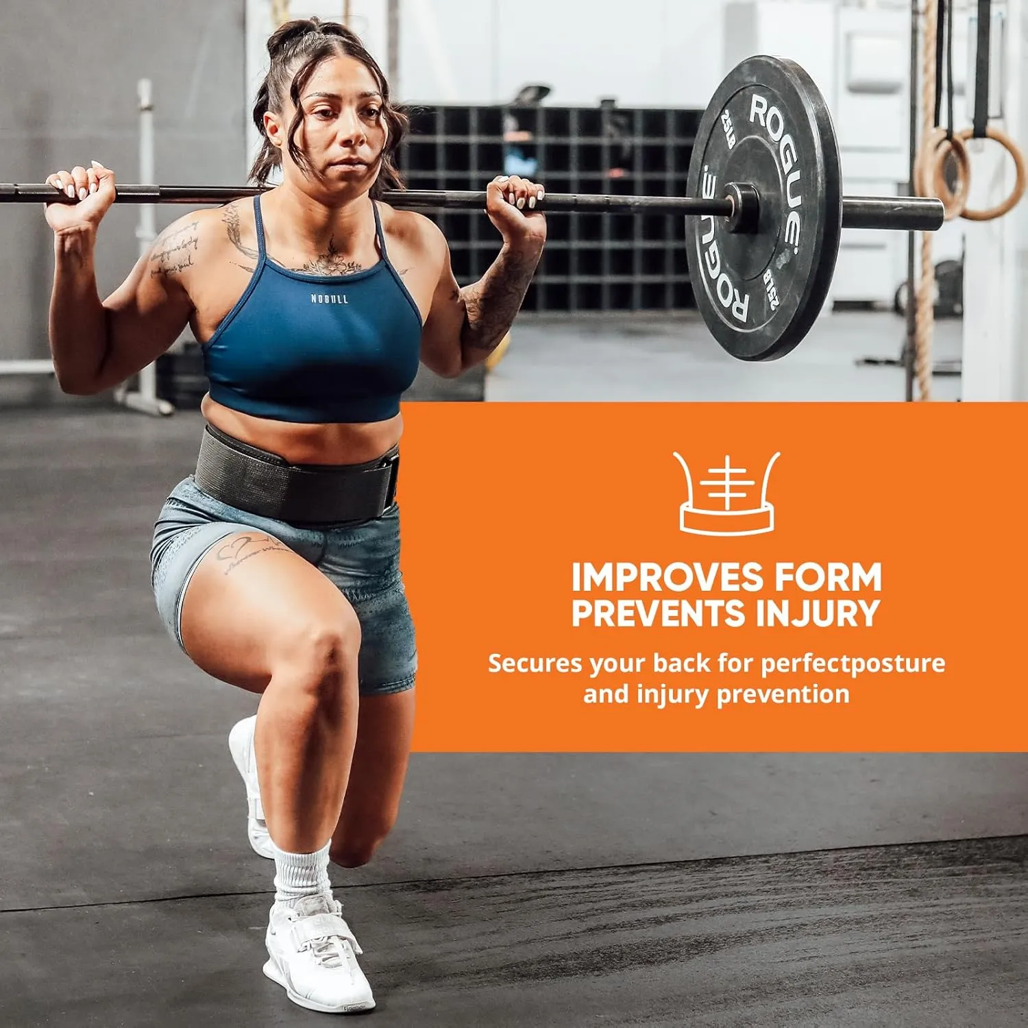Weightlifting Belt for Men & Women - 4'' Wide Auto-Lock Weight Lifting Belt for Men Back Support - Squat Belt as Workout Belt for Men & Women Powerlifitng & Deadlifts - Weight Belt for Men Back Support
