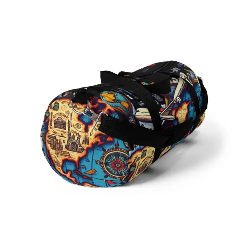 World Map Polyester Oxford Canvas Duffel Bag