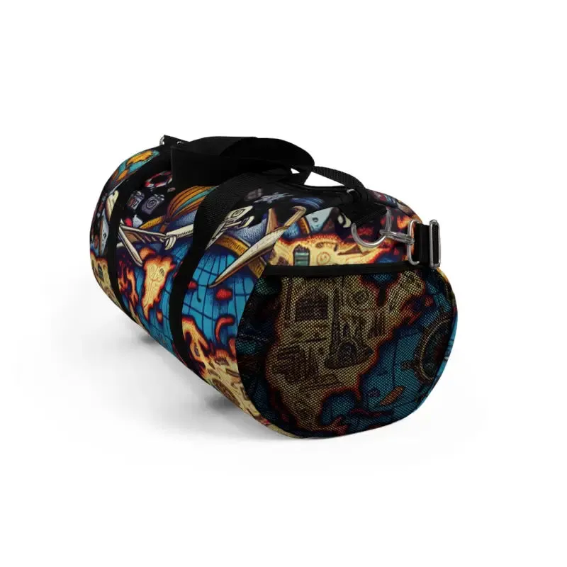 World Map Polyester Oxford Canvas Duffel Bag