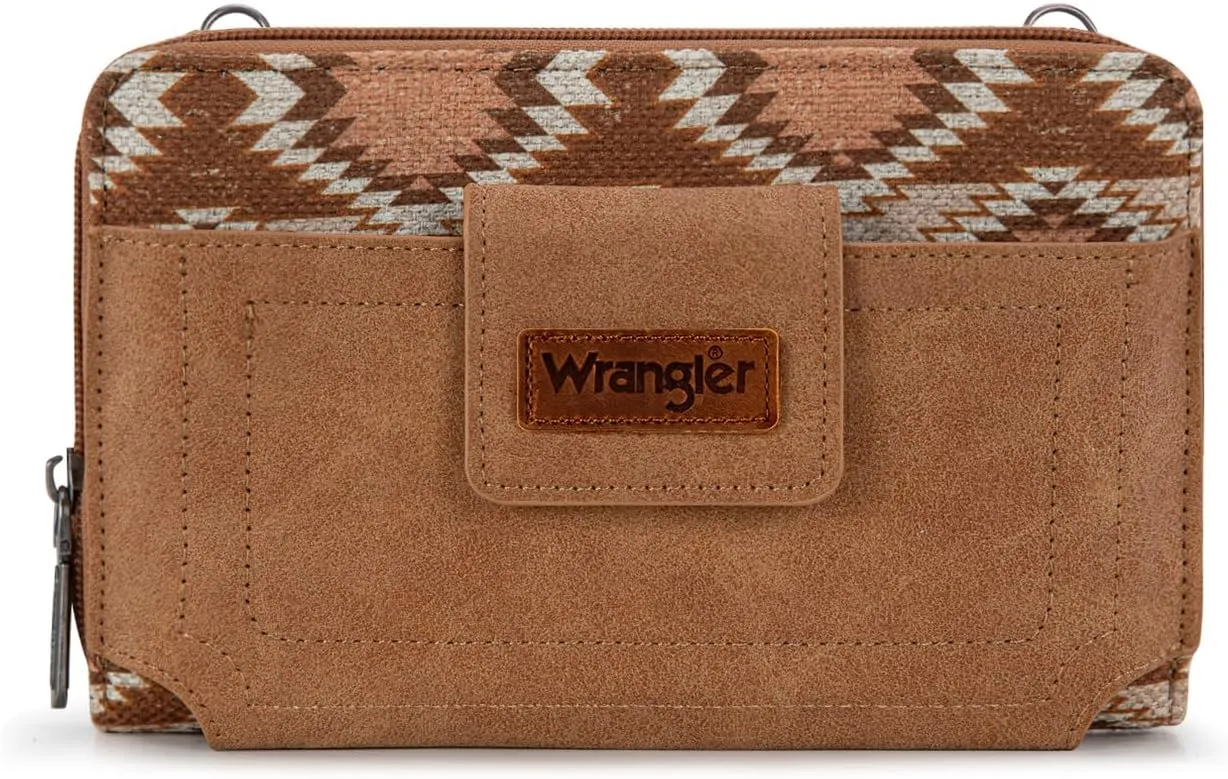 Wrangler Small Crossbody Bag for Women RFID Blocking Wallet Shoulder Purse Handbags with Credit Card Slots