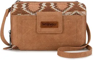 Wrangler Small Crossbody Bag for Women RFID Blocking Wallet Shoulder Purse Handbags with Credit Card Slots