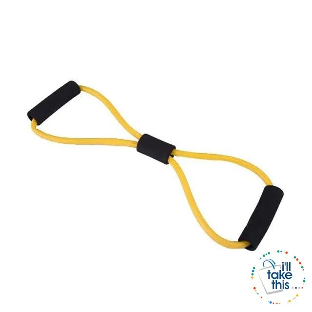 Yoga Resistance Bands 7 Colors, Latex rubber Ideal Resistance/Fitness and Stretch equipment