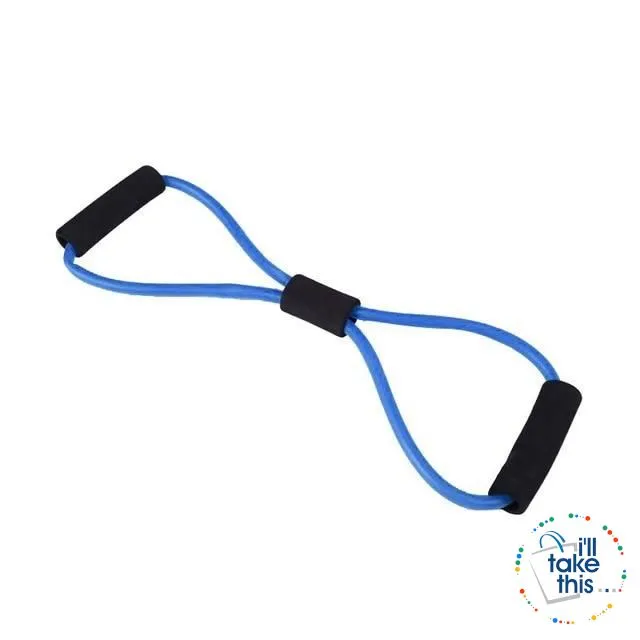 Yoga Resistance Bands 7 Colors, Latex rubber Ideal Resistance/Fitness and Stretch equipment