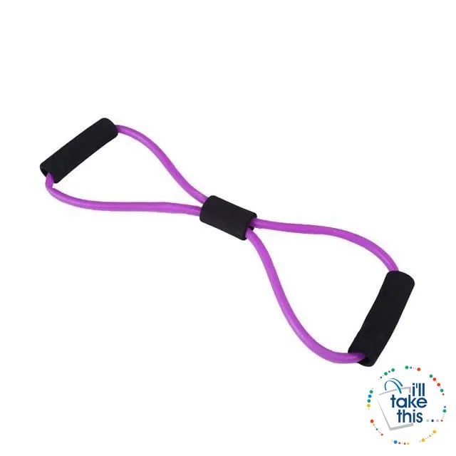 Yoga Resistance Bands 7 Colors, Latex rubber Ideal Resistance/Fitness and Stretch equipment
