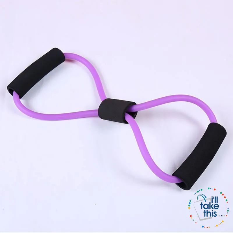Yoga Resistance Bands 7 Colors, Latex rubber Ideal Resistance/Fitness and Stretch equipment