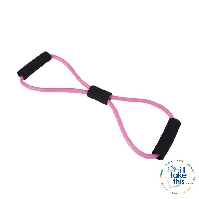 Yoga Resistance Bands 7 Colors, Latex rubber Ideal Resistance/Fitness and Stretch equipment